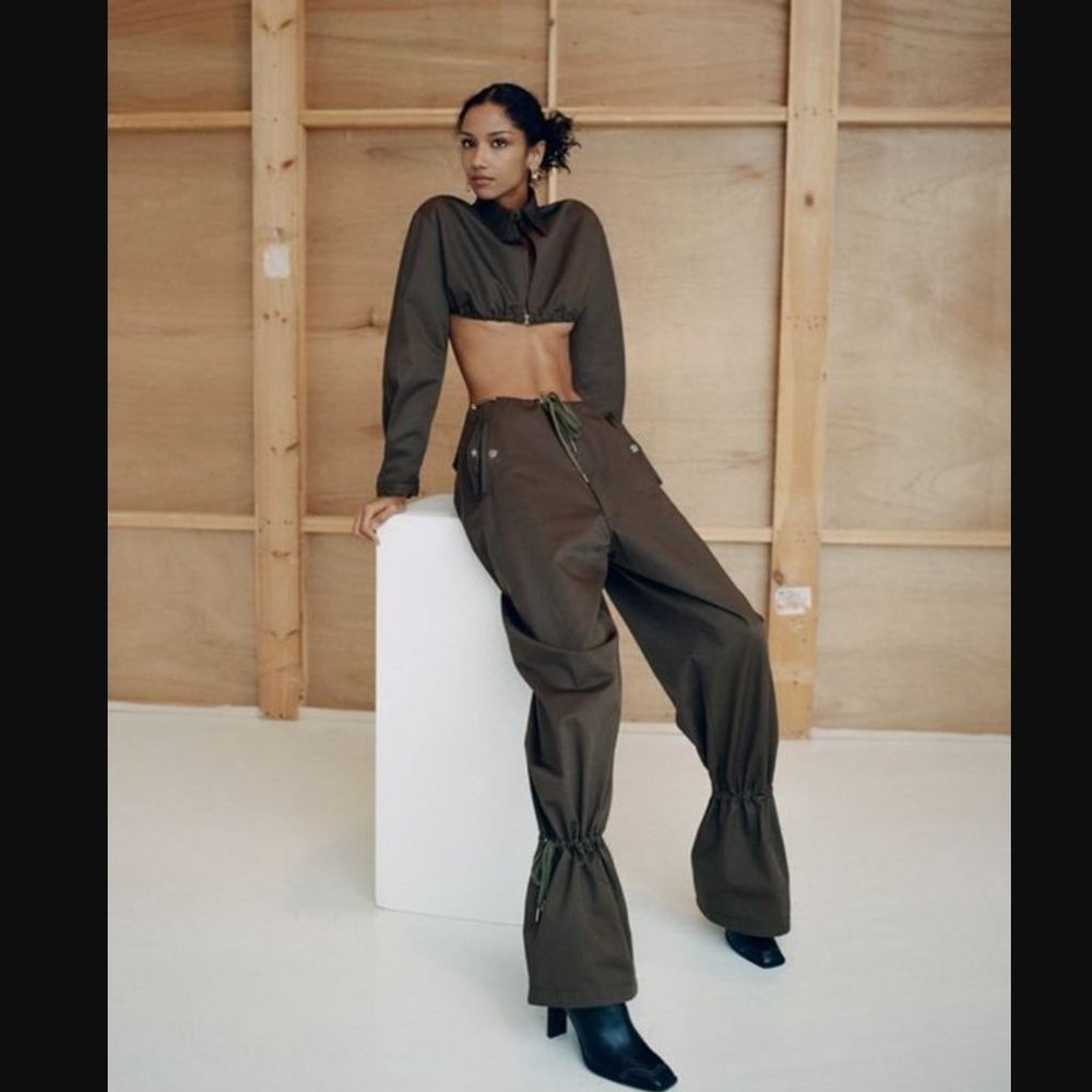 Dion Lee Eyelet Tie Parachute Pants